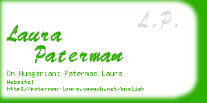 laura paterman business card